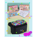 Kit Bobbie Goods - Caneta 24 Cores + Livros 48 Folhas